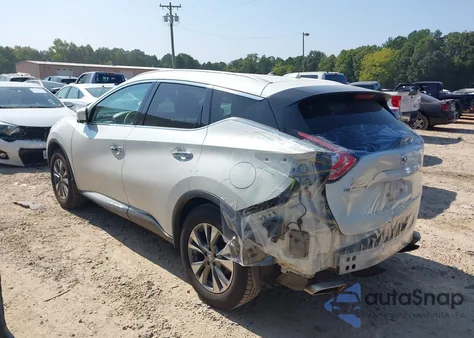 2015 Nissan Murano Sl из США, поврежденный, VIN 5N1AZ2MG1FN278586